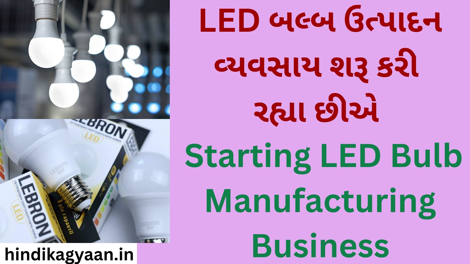 Starting LED Bulb Manufacturing Business